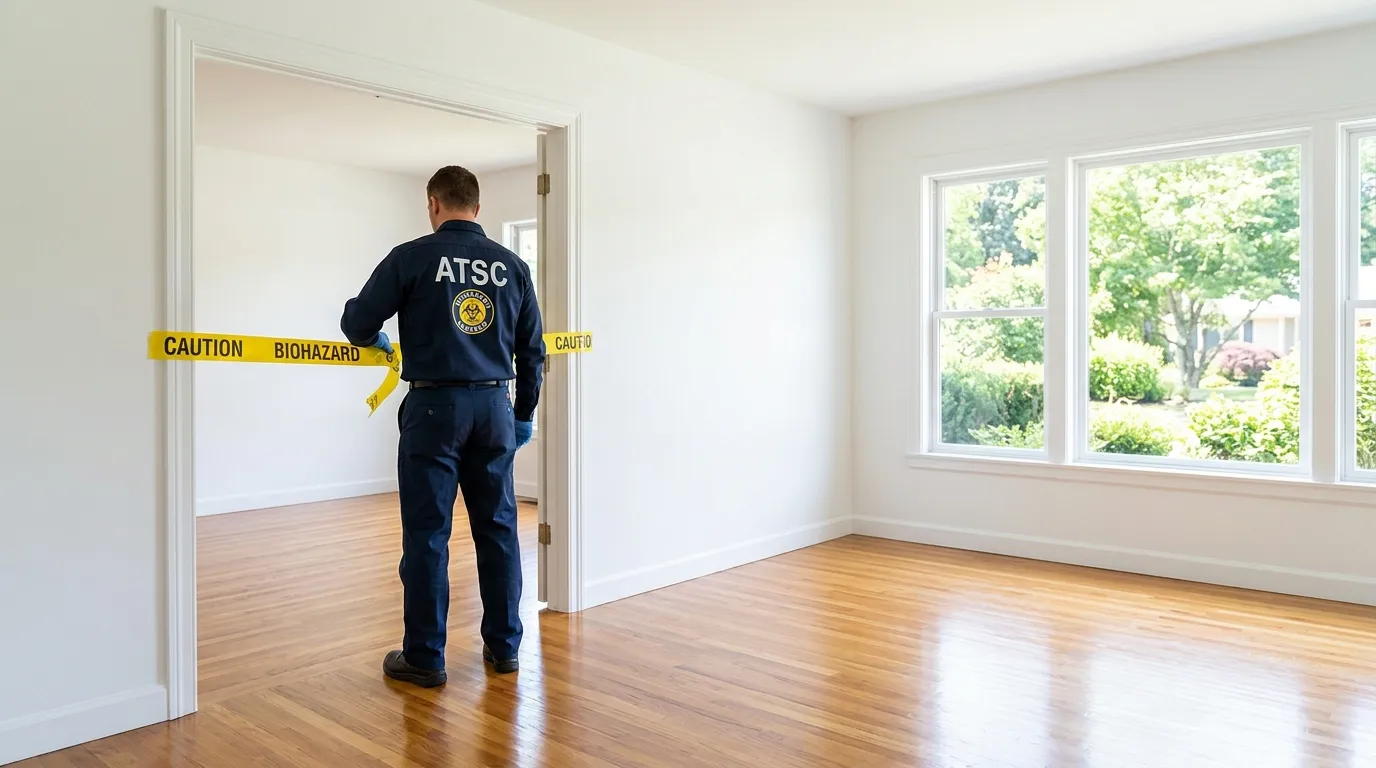 Certified biohazard cleanup crew performing Crime Scene Cleanup in Wasco