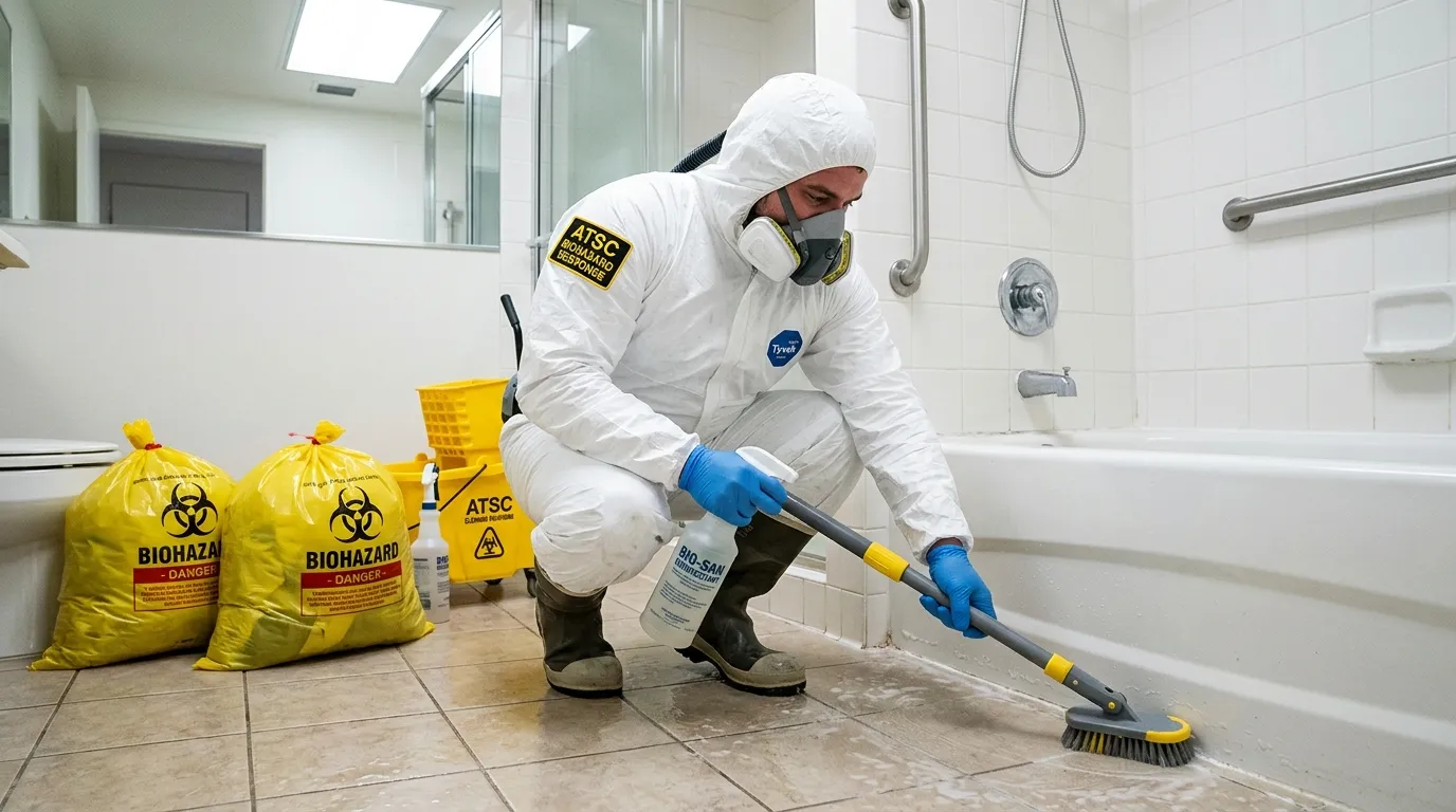 Decontamination equipment deployed for Blood Cleanup in Wasco